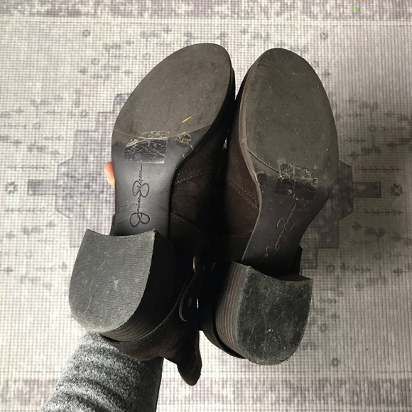 Jessica Simpson Suede Heeled Boots - Picture 3 of 10